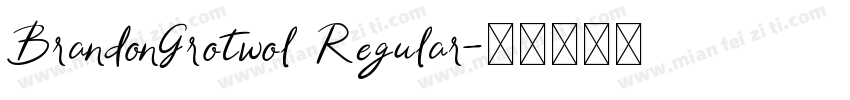 BrandonGrotwol Regular字体转换